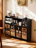 Кухонный боковой шкаф, шкаф для хранения, домашняя стена, гостиная, напольный шкаф, шкаф для хранения в античном стиле, шкаф для хранения кофе, чая