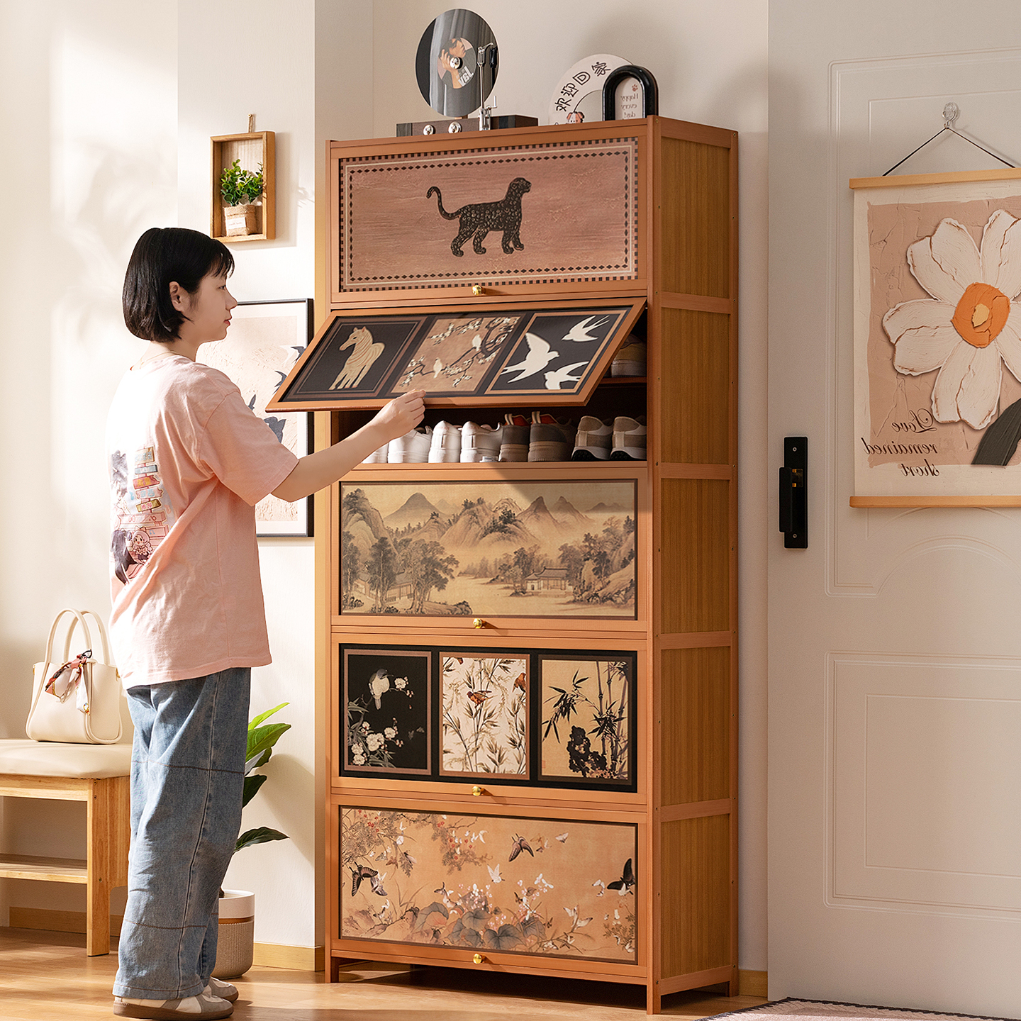 鞋柜家用门口入户收纳柜