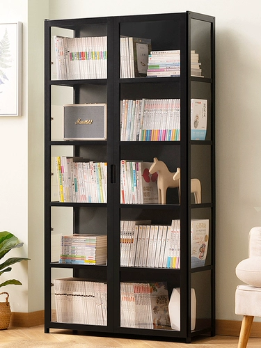 Книжная полка, многослойный книжный шкаф, простая система хранения из натурального дерева