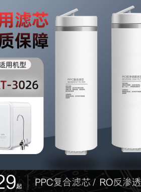 适用于易开得3026/600G净大白系列净水器PPC复合/RO反渗透膜滤芯