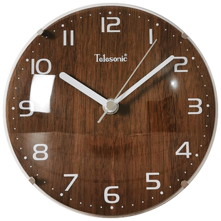 TELESONIC/天王星座钟现代简约台钟创意时钟客厅摆件静音桌面钟表