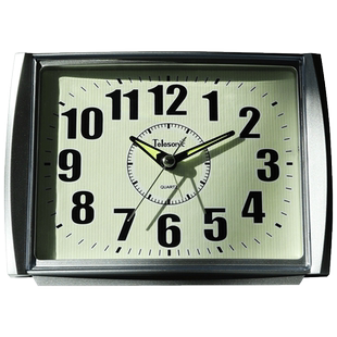 TELESONIC/天王星复古闹钟老年人闹钟夜光时钟多功能卧室床头钟表