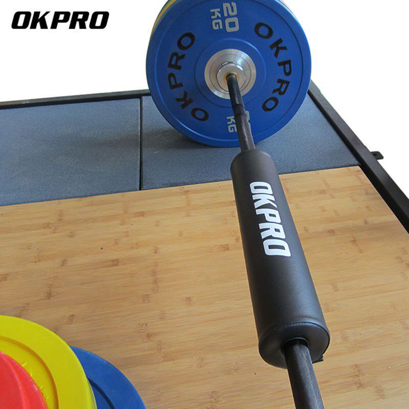 速发加长健厚加身奥杆举重杆深蹲架杠铃杆护肩可水洗PU皮铃杠护肩