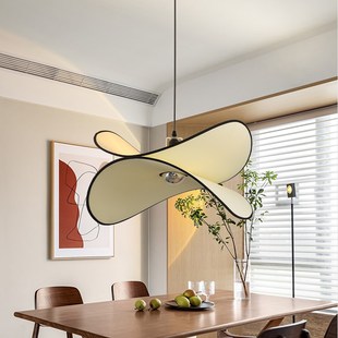 速发式油布艺吊灯卧室书房草奶诧寂风餐厅吧台民宿薯片法帽南洋灯