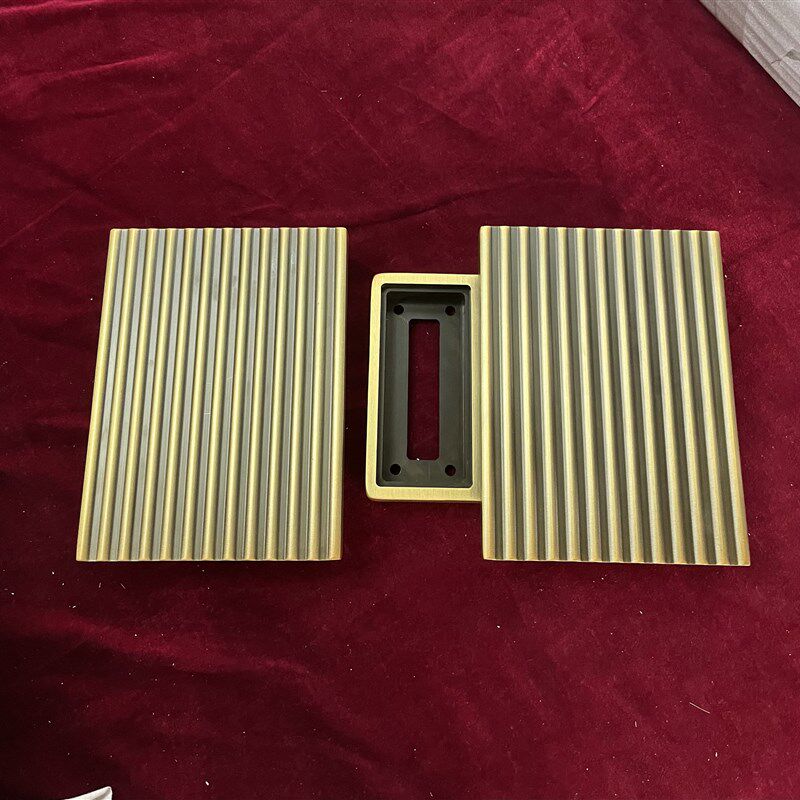 速发智能锁别墅双开门大门拉手指纹锁中式对开木门滑盖密码锁把手
