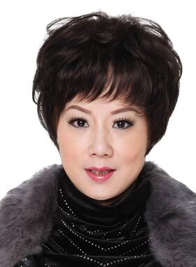 速发l中老年真发尚假发自时短发短卷发妈妈全头套式然真假发套逼M