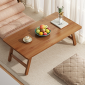 速发炕窗小桌子折叠飘桌家用卧室实木榻榻米桌子小台窗茶几矮桌飘