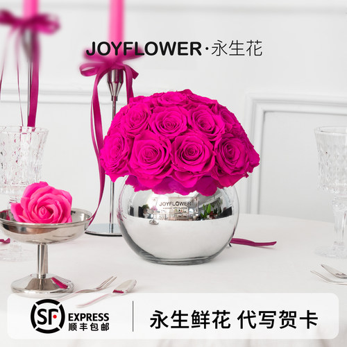 joyflower佛洛伊德永生花花瓶