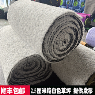 仿真草坪纯白色塑料假草皮滑雪场圣诞节雪景装饰人工塑料地毯草垫