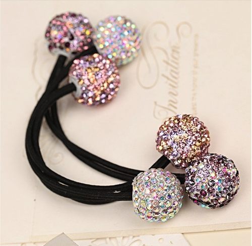 LORMA乐玛加密水钻球球发饰品