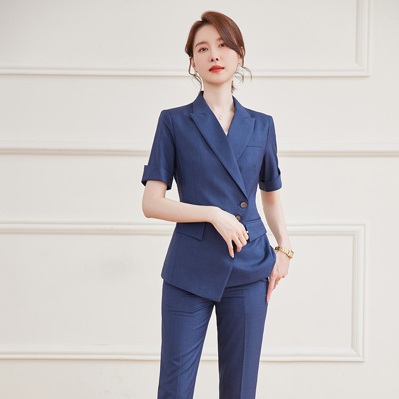 诗璐雅高端职业套装夏天2026新款售楼部门店经理工作服女时髦洋气