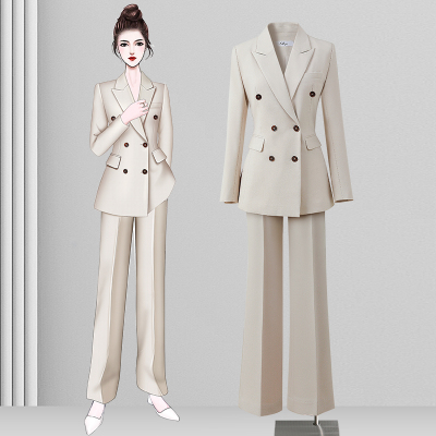 西装套装女高级感美业讲师主持人正装工作服职业气质通勤西服外套