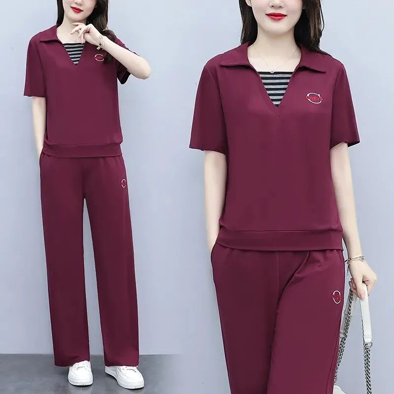 夏季套装女2026新款胖mm大码绝美穿搭两件套气质穿搭一整套高级感