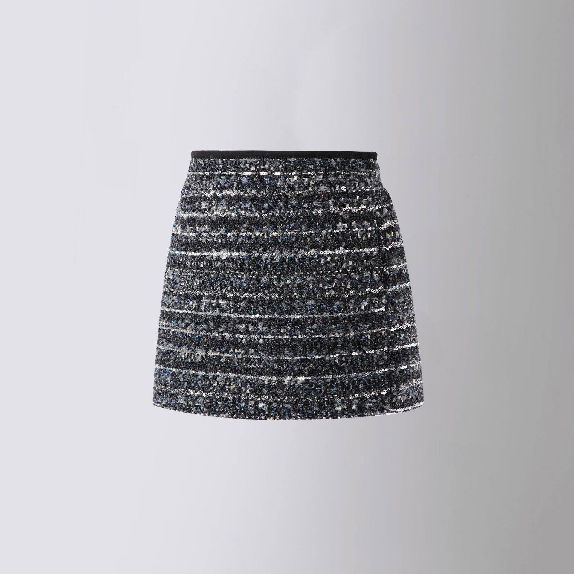 亮片半身裙女童秋冬2026新款儿童毛呢短裙A字裙高腰包臀裙裤裙子9