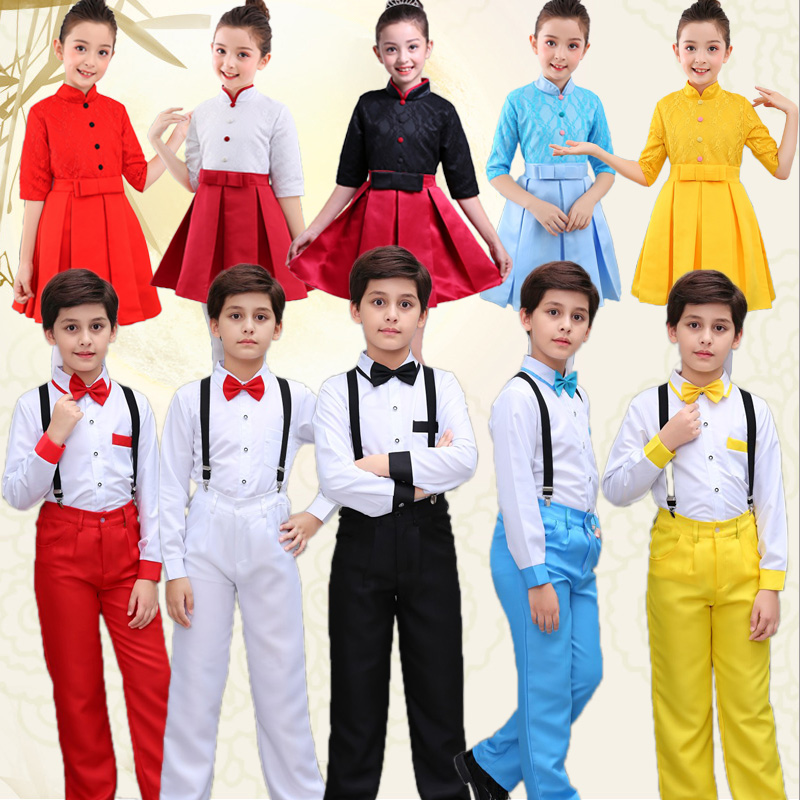 大合唱团诗歌朗诵主持人演出服