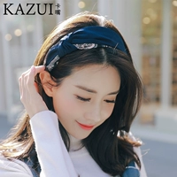 Tóc lỗ headband phiên bản Hàn Quốc của Hàn Quốc rộng bên đơn giản đa năng áp lực thẻ tóc băng nữ phiên bản Hàn Quốc của mũ nón ngọt ngào dành cho người lớn - Phụ kiện tóc dây buộc tóc lò xo