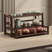 速发茶桌上博面架小型架夫茶杯茶具置物架桌古紫砂壶摆件展示收纳