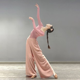 中国舞长典舞练功裤 速发舞裤 宽松直筒阔腿裤 成春古款 子人款