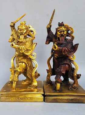 速发家用铜王灵官像王天君三眼灵官护法火像居家客厅中式铜王天君