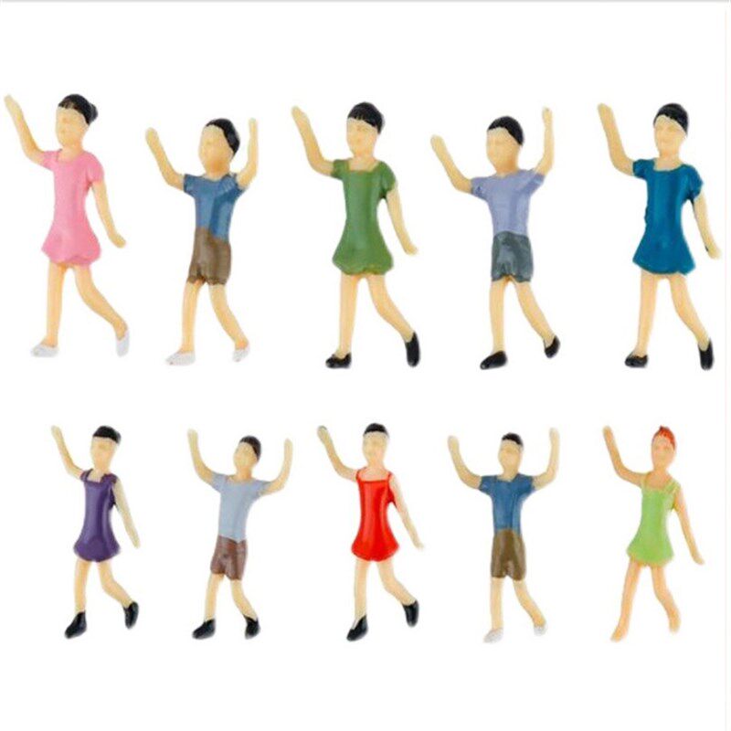 速发建人沙盘模型材料配景场景模型小筑人物模彩型色迷你小人仔