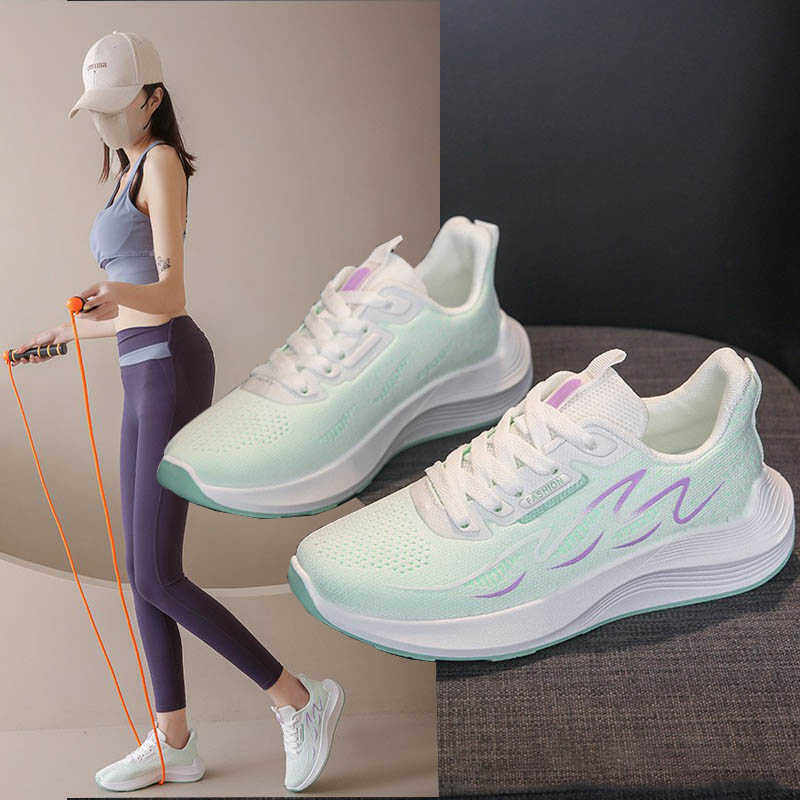 健身跳绳鞋2025新款防噪音超轻软底透气不累脚时尚休闲网面女潮鞋,女鞋,网面鞋,淘宝优惠券,粉丝福利购,淘宝优惠卷