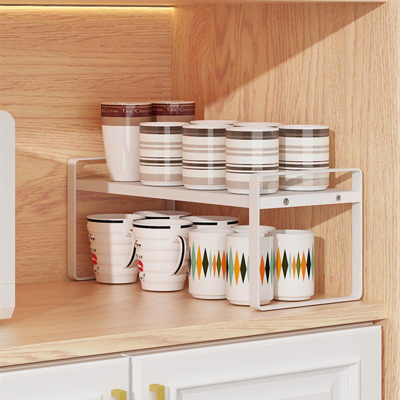 速发水杯架子置物架多层桌面放室璃杯子沥水收纳架办公玻台面杯架