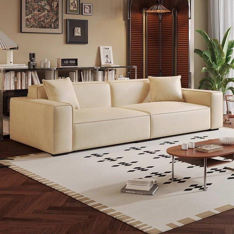 速发新款2026风油蜡皮沙发直排客厅小户型现代简约三人位皮艺沙发