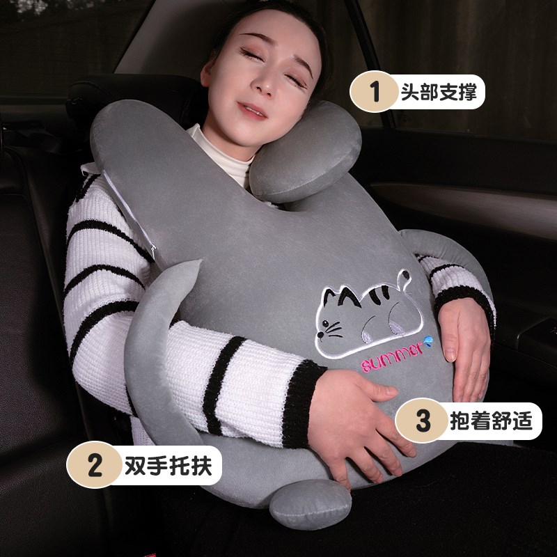 速发儿童车上睡觉神器车载枕头汽车小孩车内睡枕后排长途坐车成人