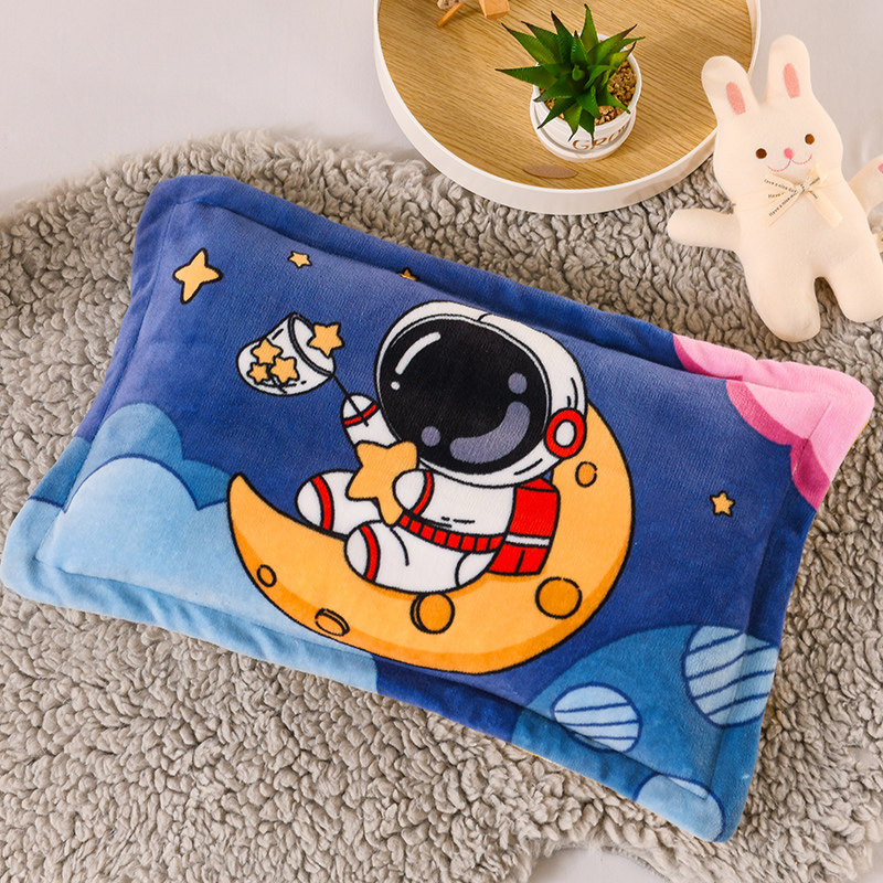 速发儿童奶套0x05单个牛枕绒枕芯内胆套小孩小号毛绒一只枕头罩