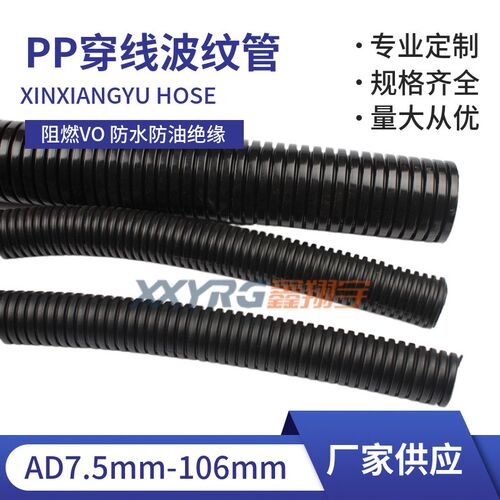 速发塑料波纹管/防火阻/穿电线m护套管RO符合A1.2m保燃100米