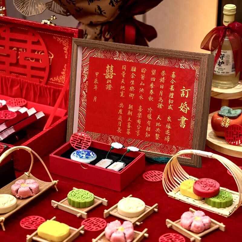 速发宋锦硬卡大尺寸红色宣纸金色包边锦锻布面空白卡纸镜片A4/A