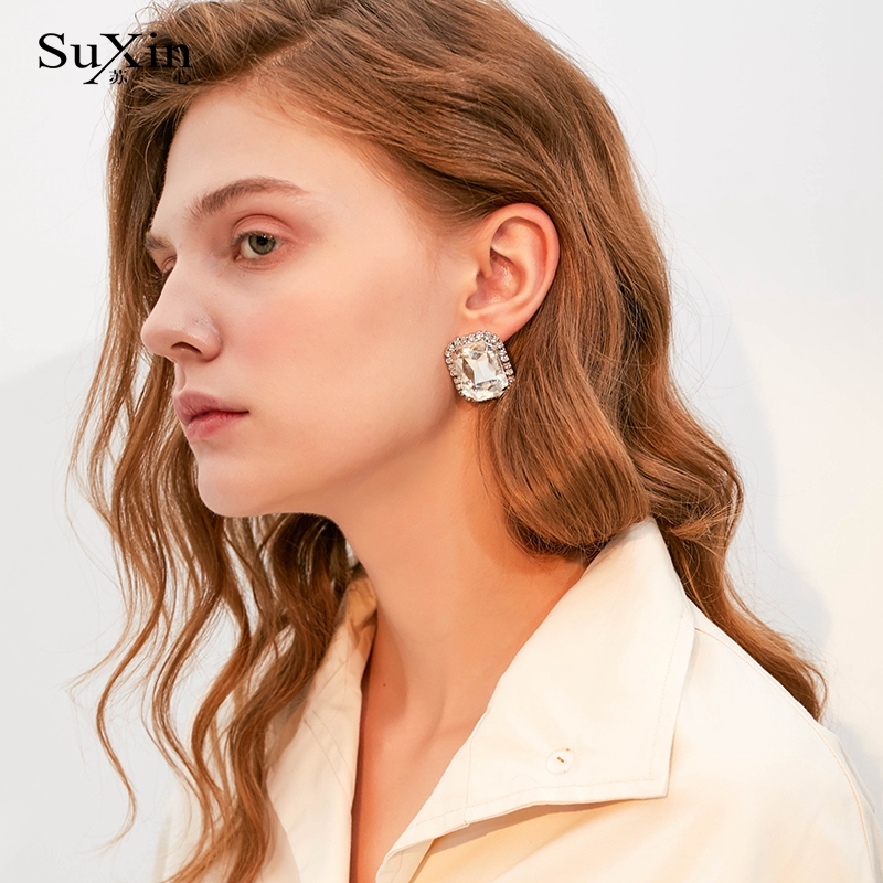 苏心剔透人造水晶复古风流行银针