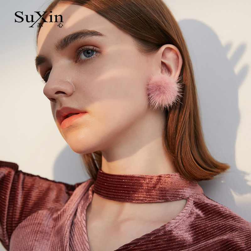 苏心糖果色耳环清新甜美温柔风时尚简约耳饰气质冷淡风秋冬饰品潮