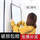 Дверь за дверью, зеркальная пастовая стена с завязкой всего тела, навесная стена, вставьте домашнее приземление общежития для спальни для спальни, висящая дверная зеркало