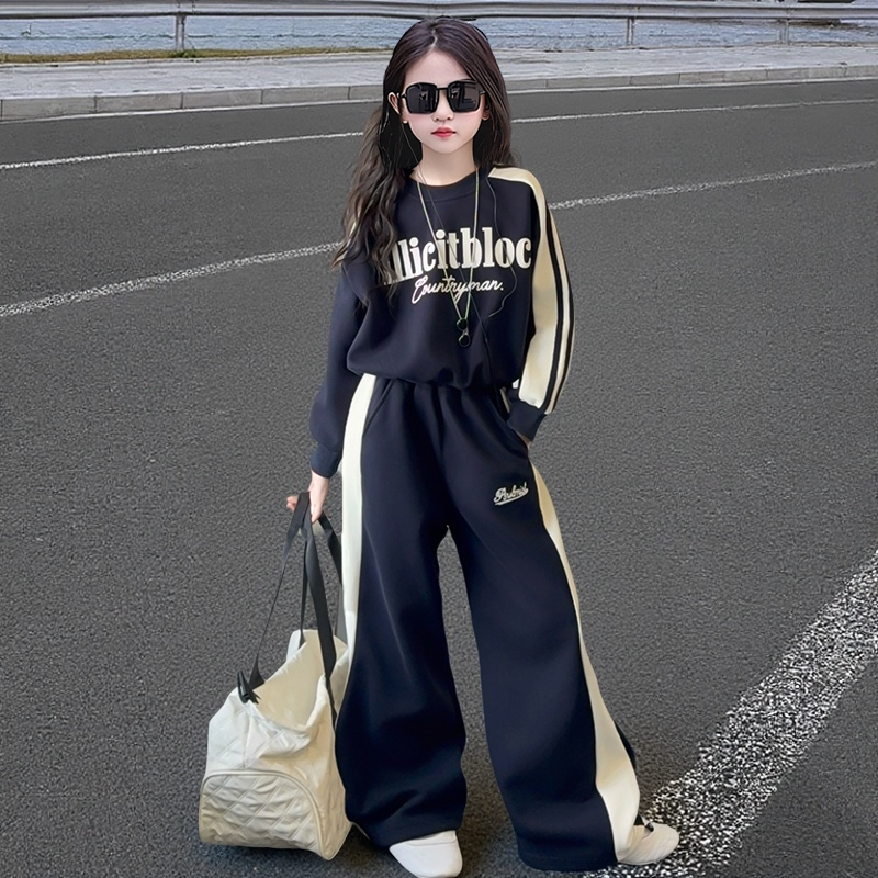 女童春季套装中大童儿童洋气韩版