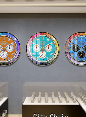手表店表芯装饰画钟表行维修店表盘挂画奢侈品时钟墙挂件名表壁画