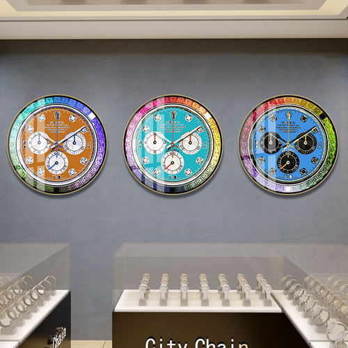 手表店表芯装饰画钟表行维修店表盘挂画奢侈品时钟墙挂件名表壁画