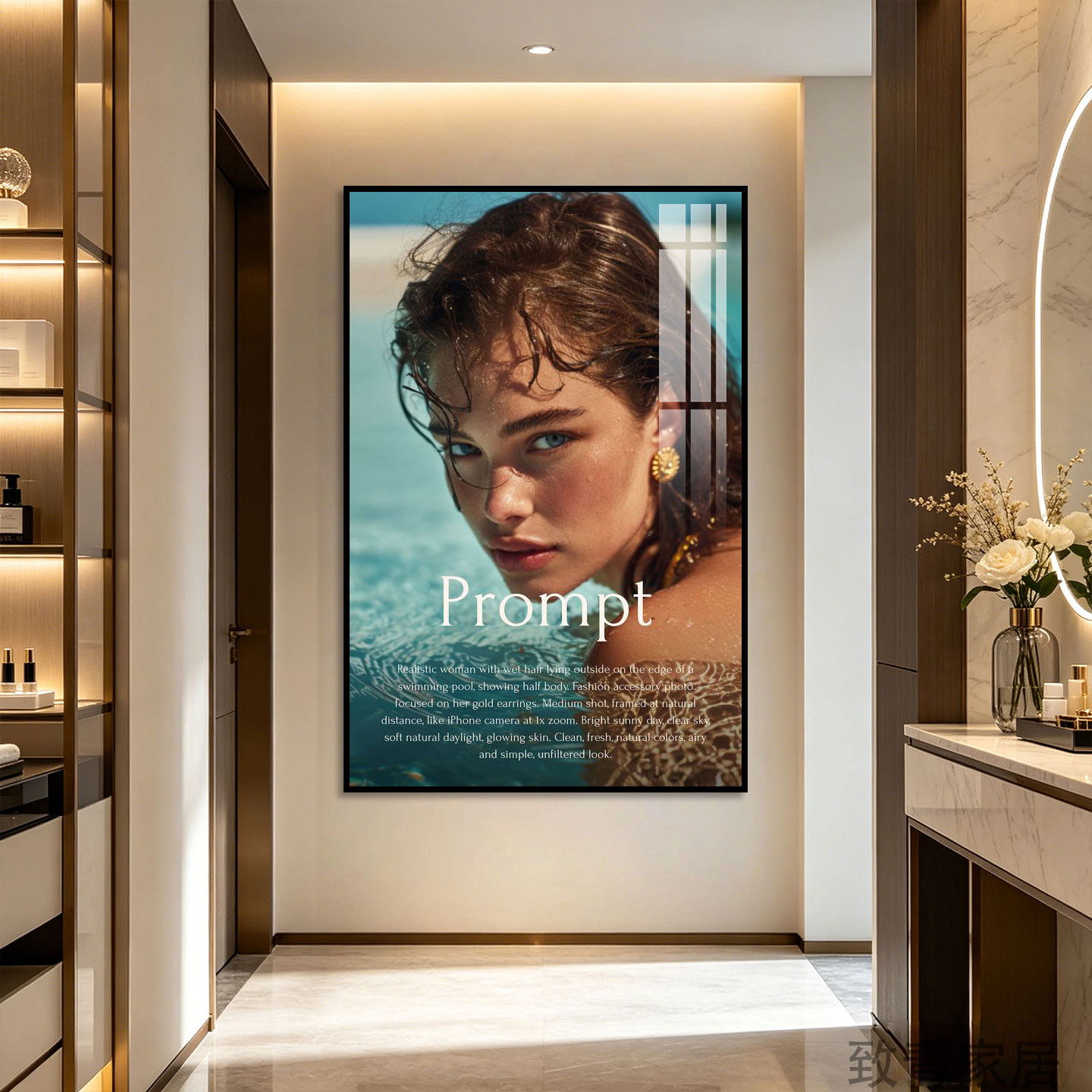 美容院装饰画美业海报高级感美容护肤广告挂画医美馆轻奢墙面装饰