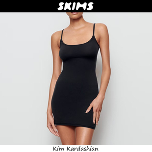 官方正品美国Skims连衣裙卡戴珊同款包臀裙性感修身吊带后妈裙女