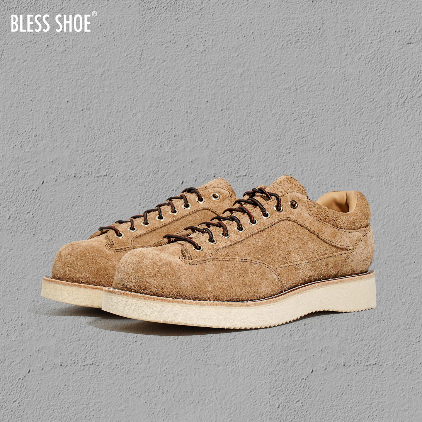 BLESSSHOE固特异工艺低帮登山鞋