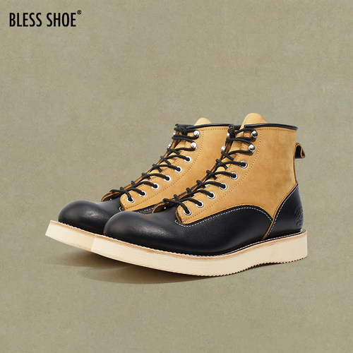 BLESSSHOE固特异工艺牛皮马丁靴