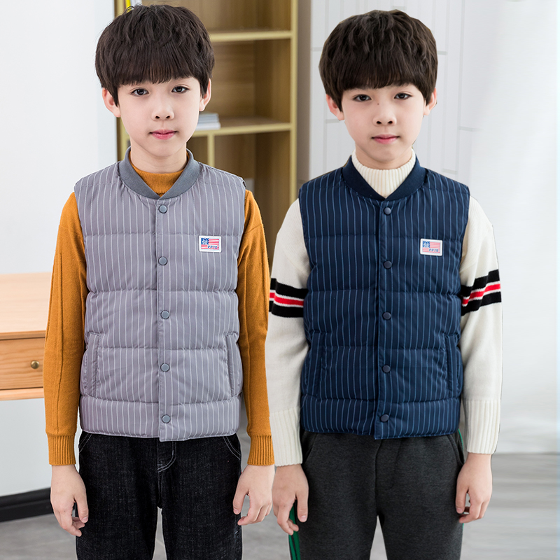 男童羽绒背心儿童马甲秋冬内胆
