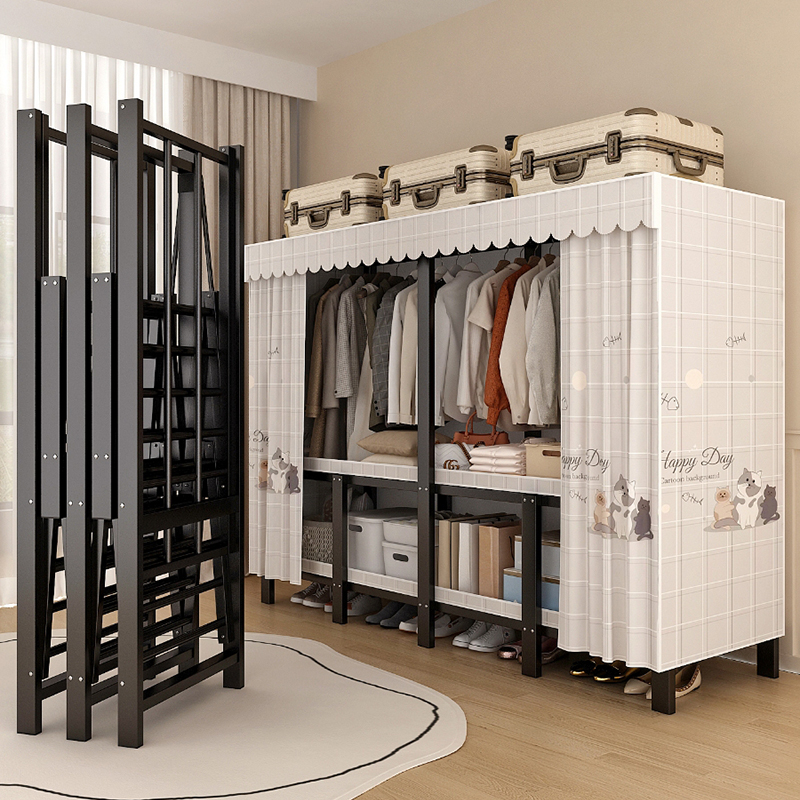 超大号可折叠免安装布衣柜