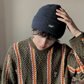 新款 FINE STATE帽子男冬季 潮牌针织帽毛线帽男生百搭保暖冷帽男