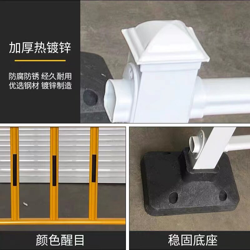 速发河南护栏市政道路栏杆交通安全隔离栏防撞人行道护栏锌钢栅栏