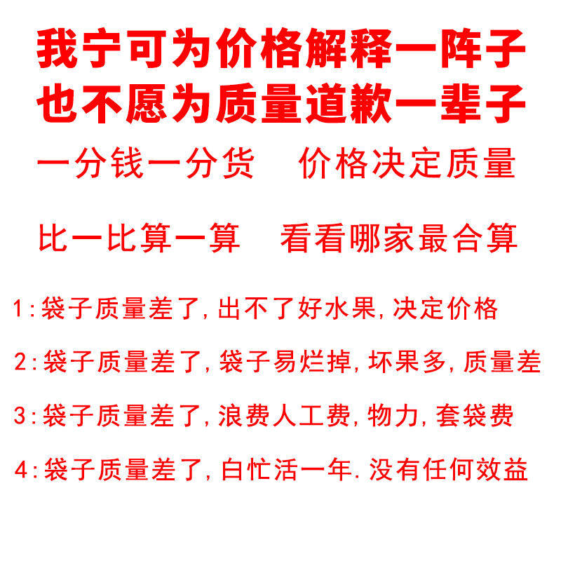 速发莲雾套袋莲雾专用日光袋半透明莲雾套袋专用袋荔枝套袋水果专