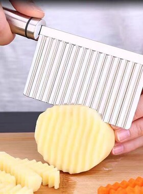 速发不锈钢狼厨刀切土条波浪刀牙房家用切菜神器花式切条器切薯豆