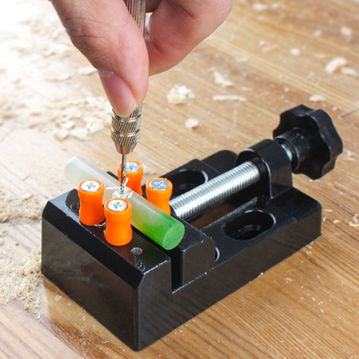 速发台钳迷你小型多桌能手工家用功虎钳台口钳子精密平虎钳