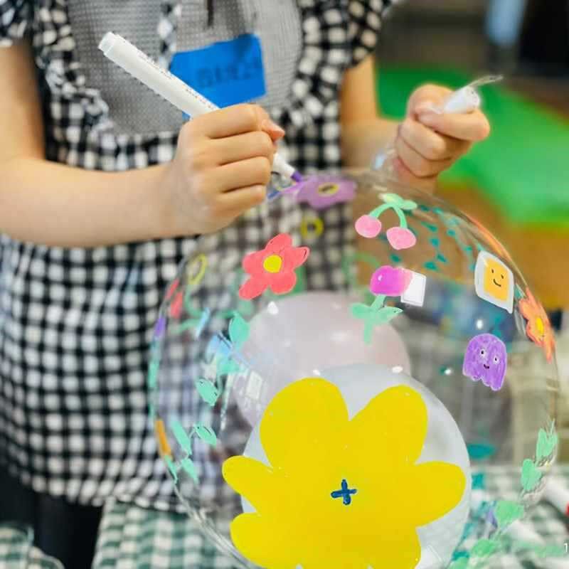 速发亚克力球透明球空心球塑料园圣诞节饰装圆球幼儿球环创材料吊