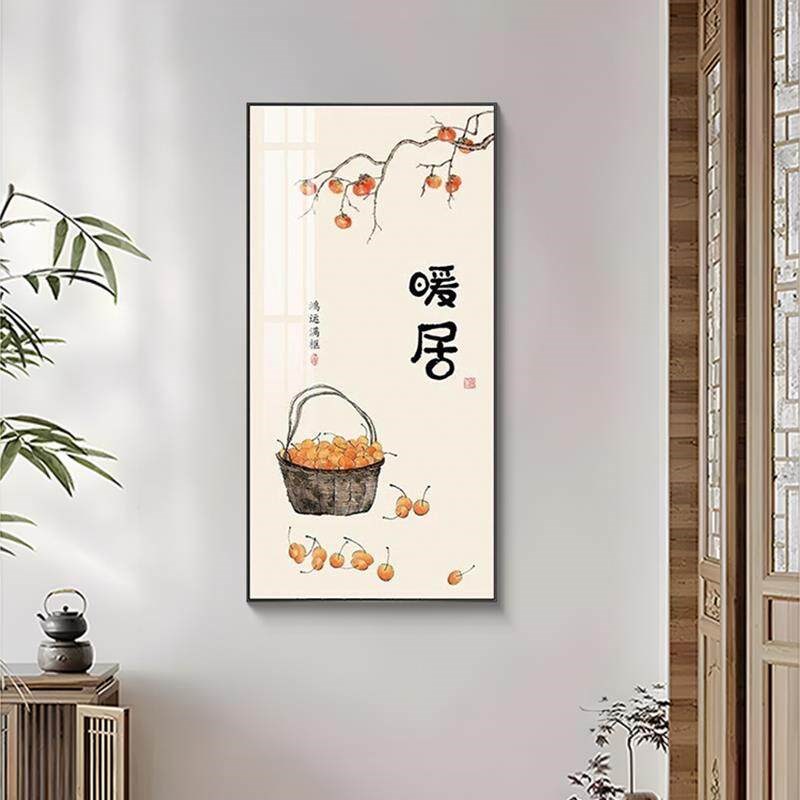 速发新中式入户玄关装饰画事事如意走廊过道画大气客厅挂画暖居60